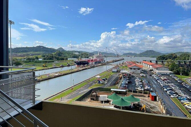 Panama Canal Tour View of the Panama Canal and surrounding landscape
